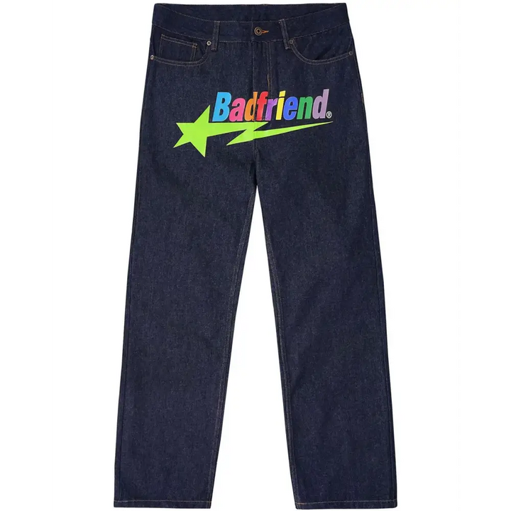 Avant-garde jeans with exclusive writing - 18 / s