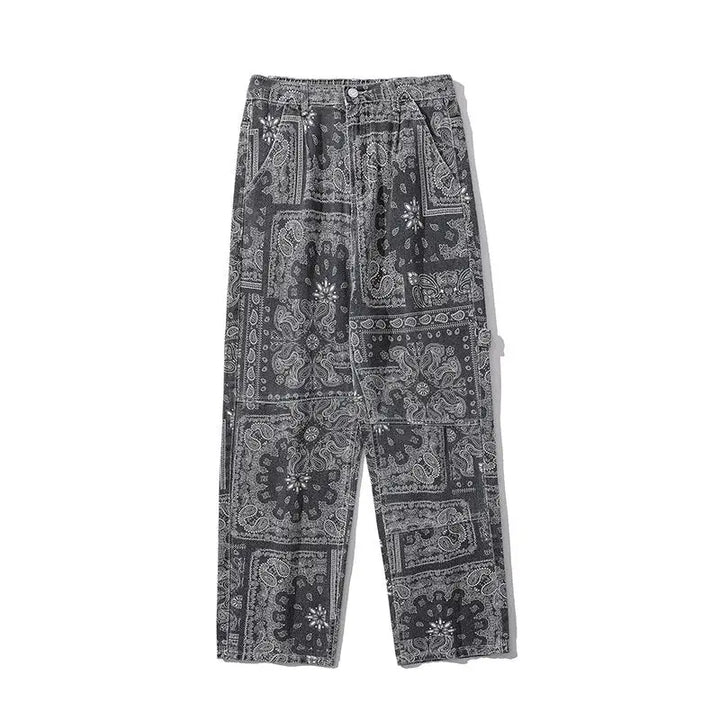 Y2k bandana jeans - unique streetwear to stand