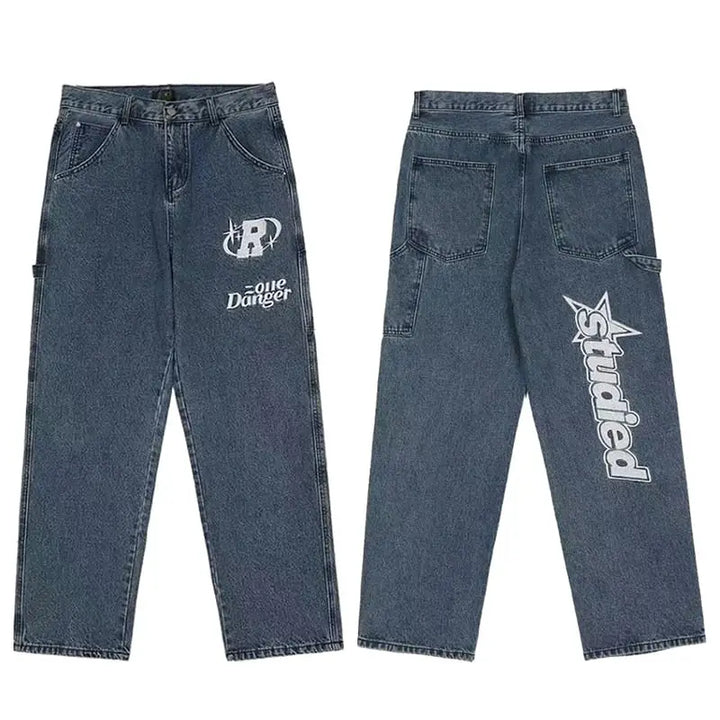 Jean cyber y2k baggy pour streetwear