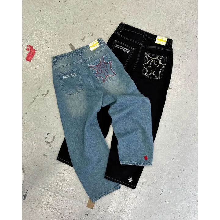 Grunge y2k jeans for streetwear style
