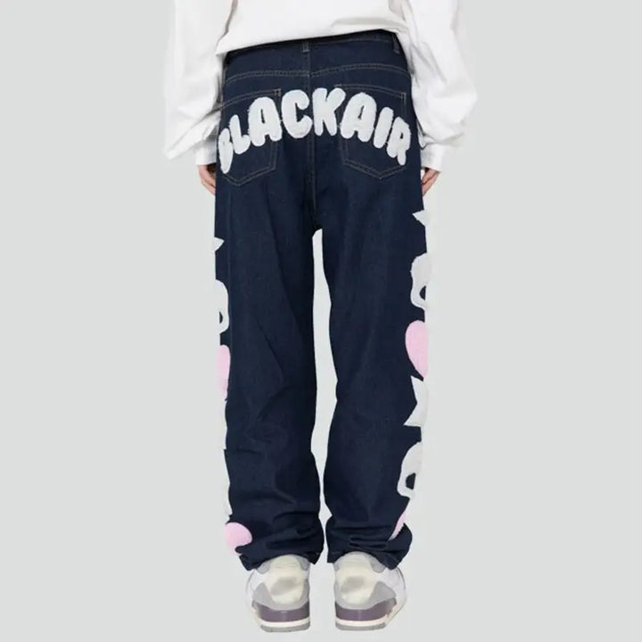 Unisex y2k streetwear skull jeans