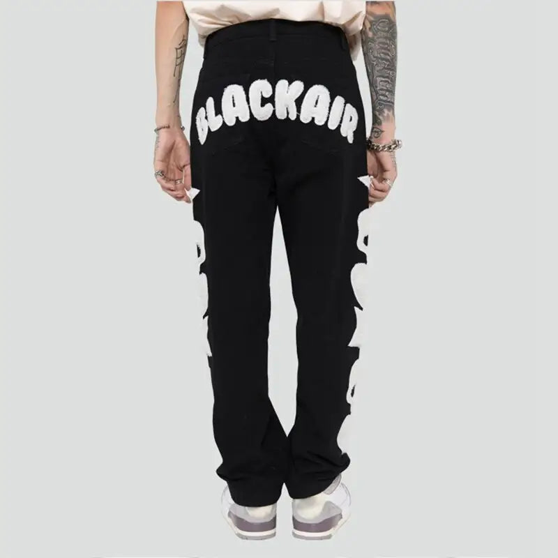 Unisex y2k streetwear skull jeans