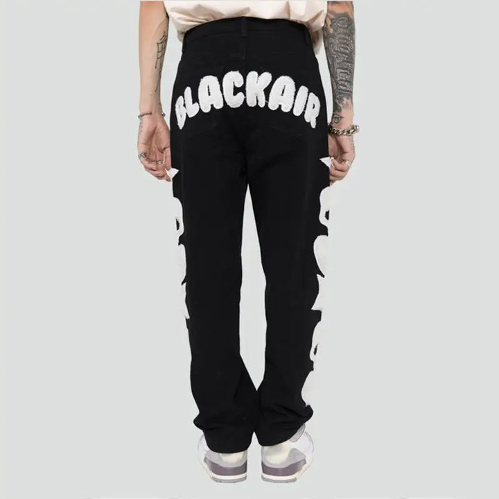 Unisex y2k streetwear skull jeans