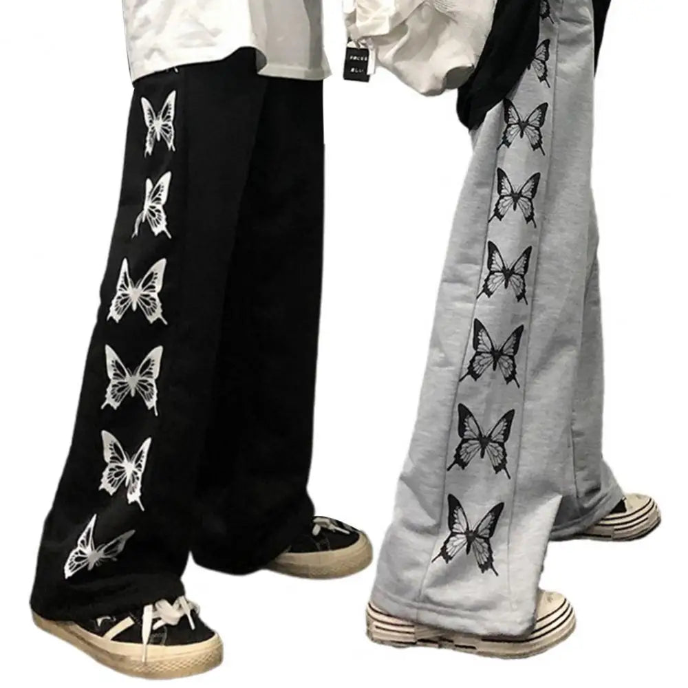 Butterfly jogging y2k streetwear and gothic style