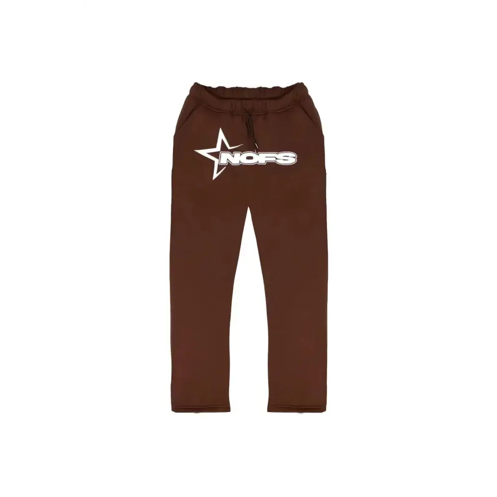 Y2k rapper jogging: comfort and urban style - m / pantalon marron
