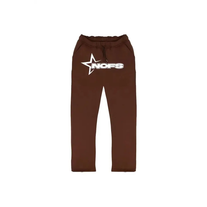 Y2k rapper jogging: comfort and urban style - m / pantalon marron