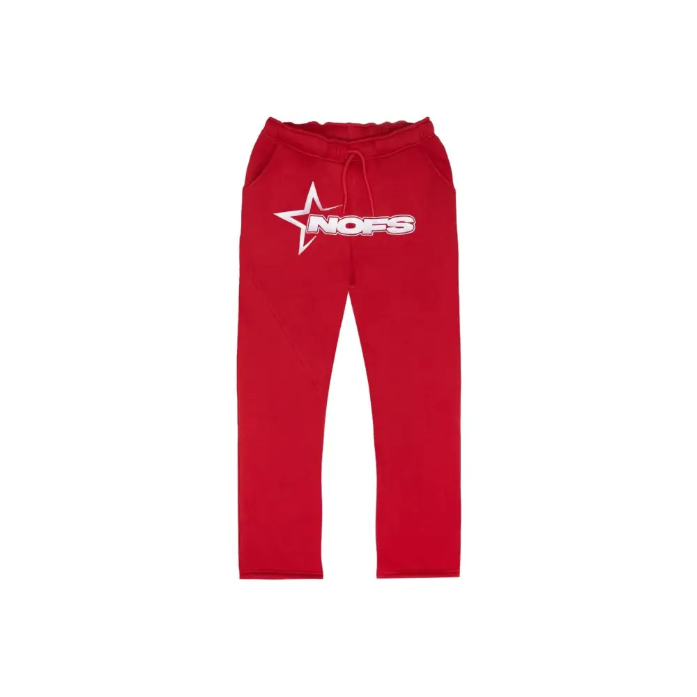 Y2k rapper jogging: comfort and urban style - m / pantalon red