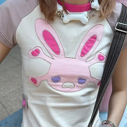 Kawaii crop top for y2k streetwear style and comfort