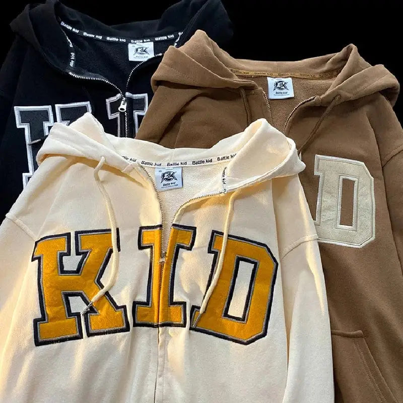 Children zip-up sweatshirt made with high quality materials