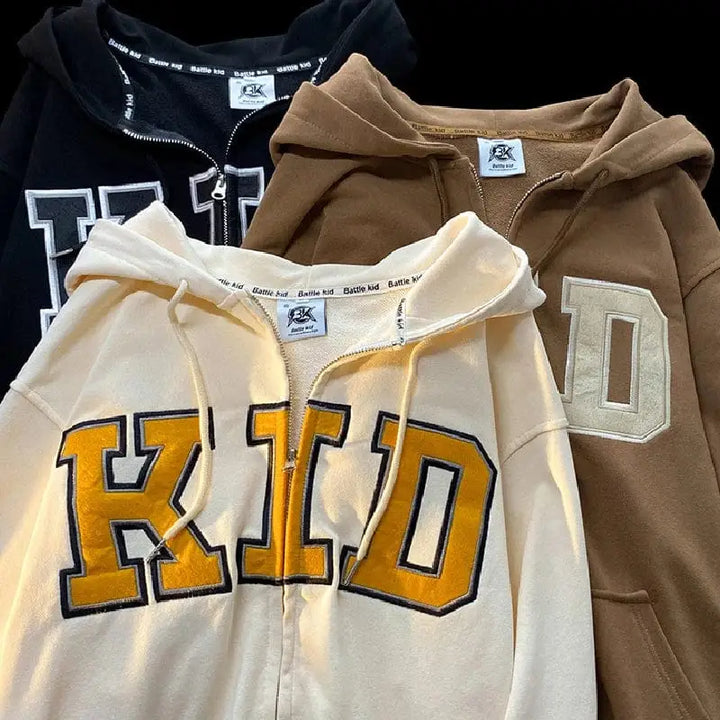 Children zip-up sweatshirt made with high quality materials