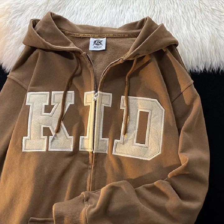 Children zip-up sweatshirt made with high quality materials
