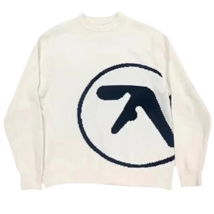 Knitterd y2k heavy 400gsm sweater for urban fashion enthusiasts - white / m