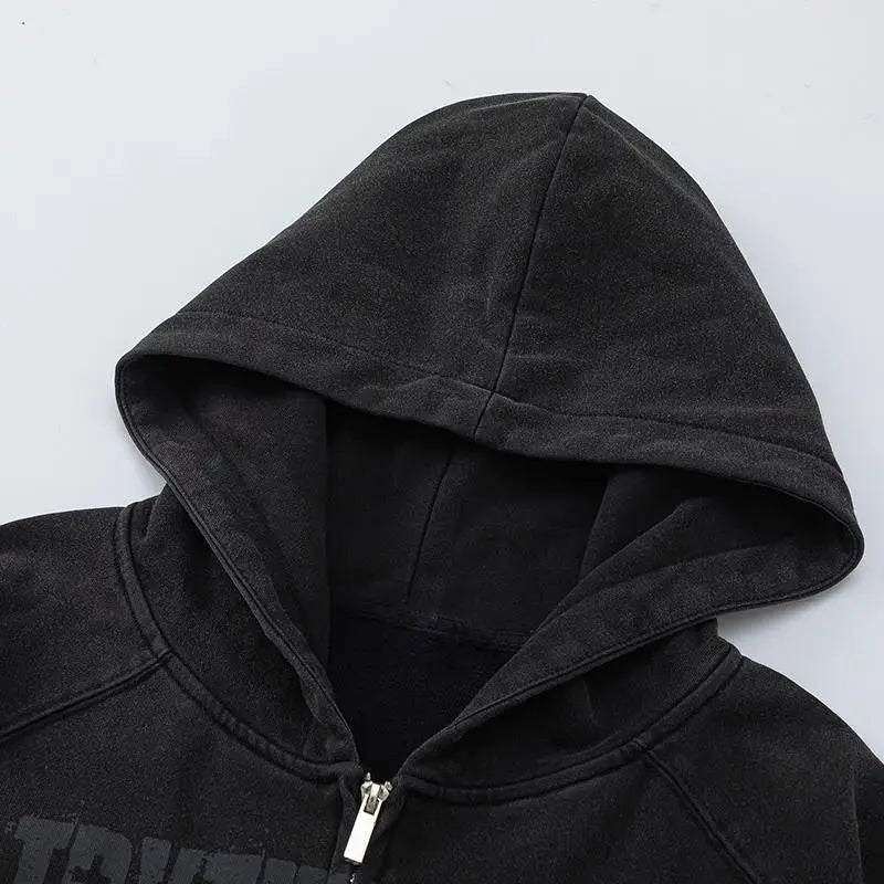 Letter print men loose graphic hoodie for comfort and style - hoodies