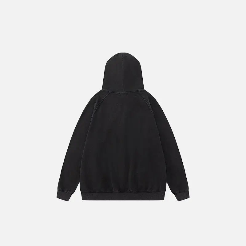 Letter print men loose graphic hoodie for comfort and style - hoodies