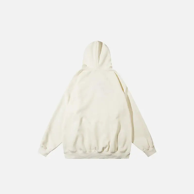 Oversized letter print hoodie for y2k style and comfort - hoodies
