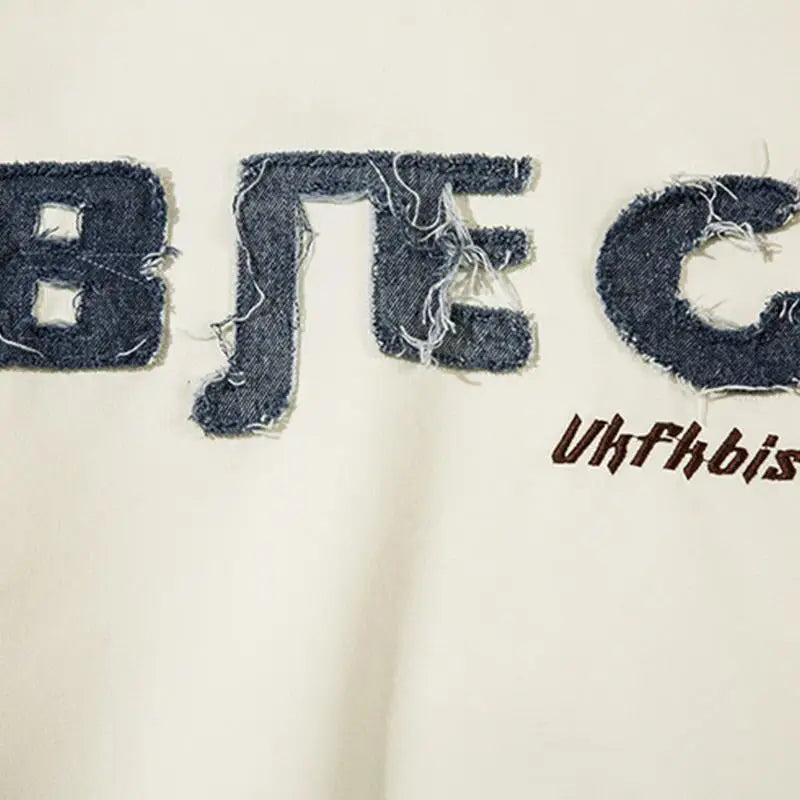 Oversized letter print hoodie for y2k style and comfort - hoodies