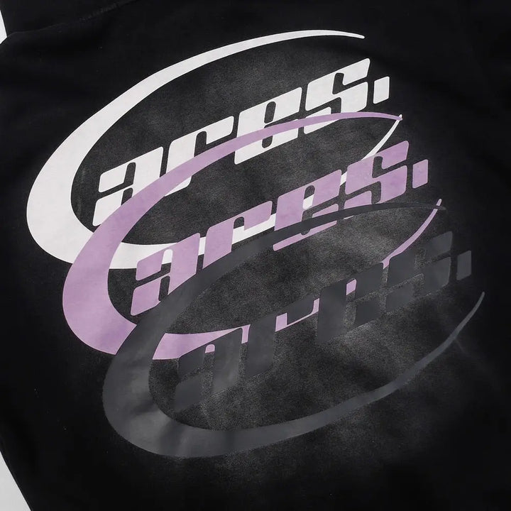 Y2k letter print zip hoodie for casual streetwear style - hoodies