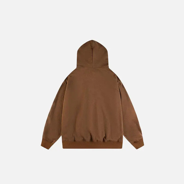 Casual oversized letter print hoodie for y2k style and comfort - hoodies