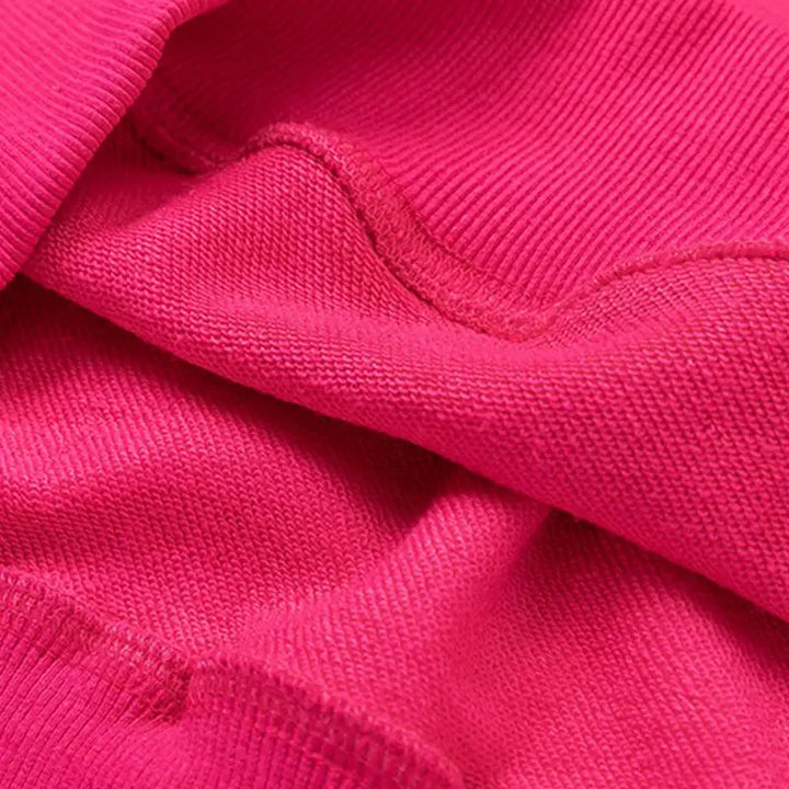 Sweat à capuche imprimé graphique letter rose y2k streetwear - hoodies