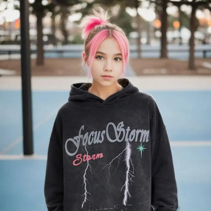 Y2k letter print hoodie for stylish comfort - hoodies