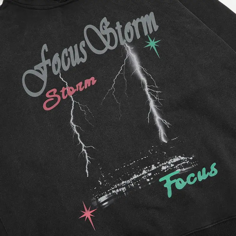 Y2k letter print hoodie for stylish comfort - hoodies