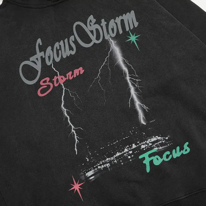 Y2k letter print hoodie for stylish comfort - hoodies