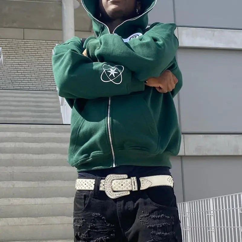 Y2k loose hoodie for streetwear style and comfort - hoodies