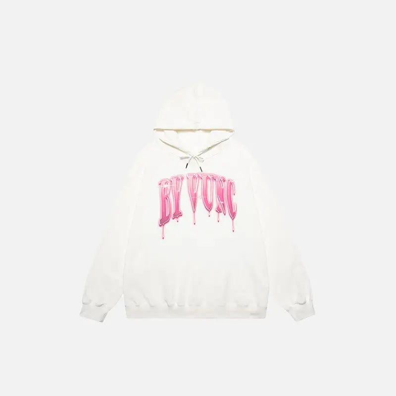 Y2k loose printed washed hoodie for stylish comfort - white / xl - hoodies