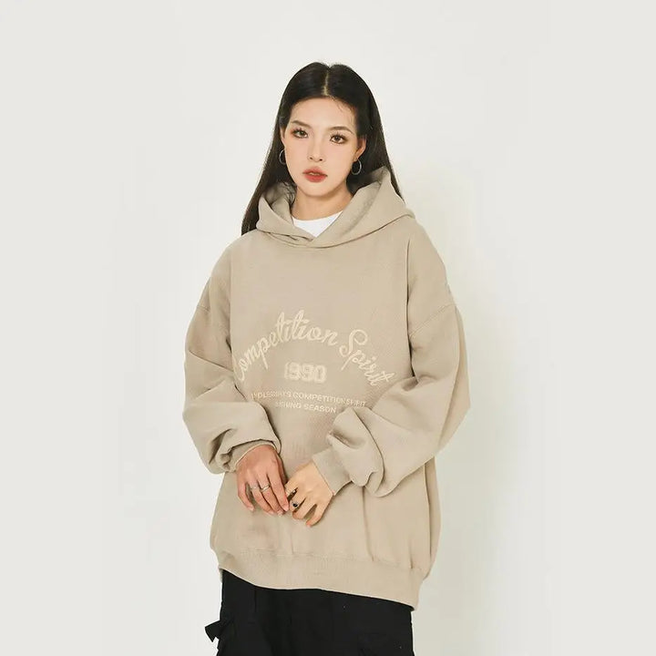 Endless road y2k retro loose hoodie for casual style and comfort - hoodies
