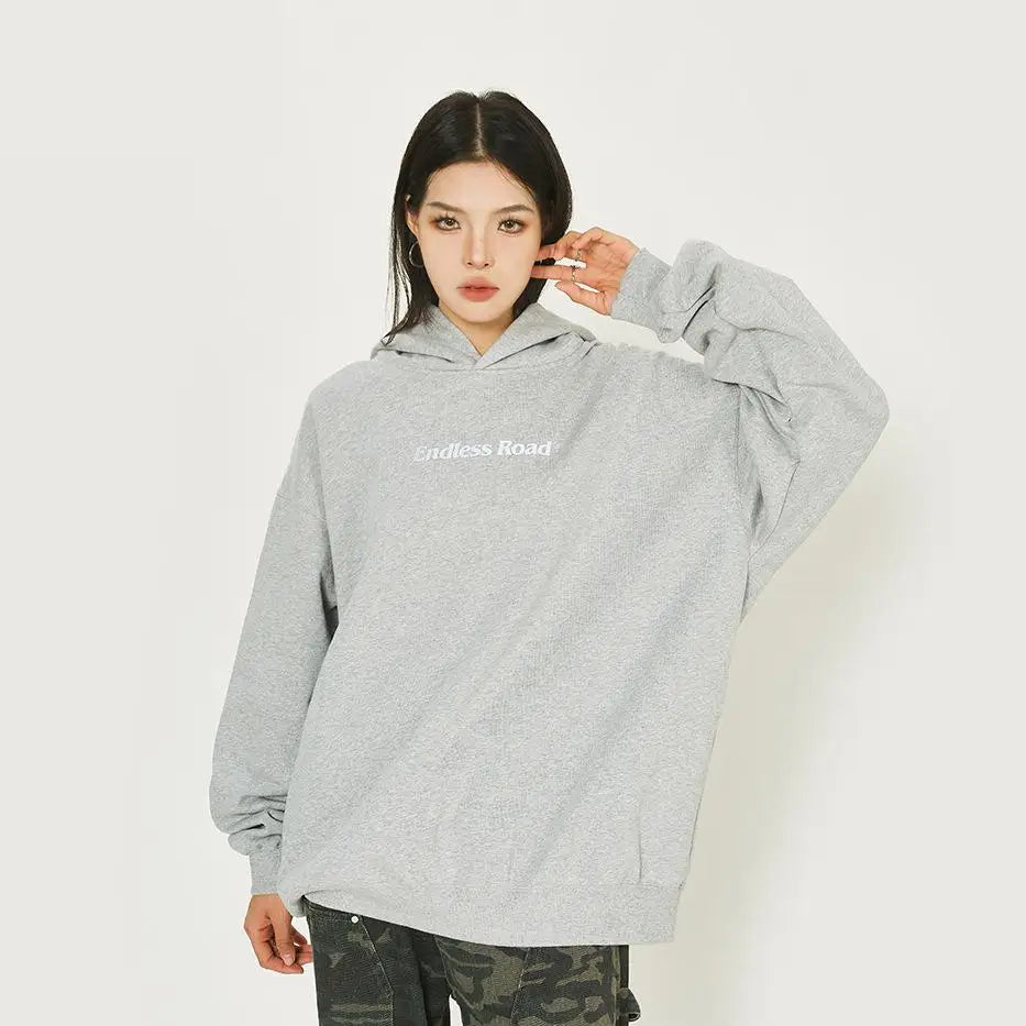 Loose vintage fleece hoodie for comfort and style - hoodies