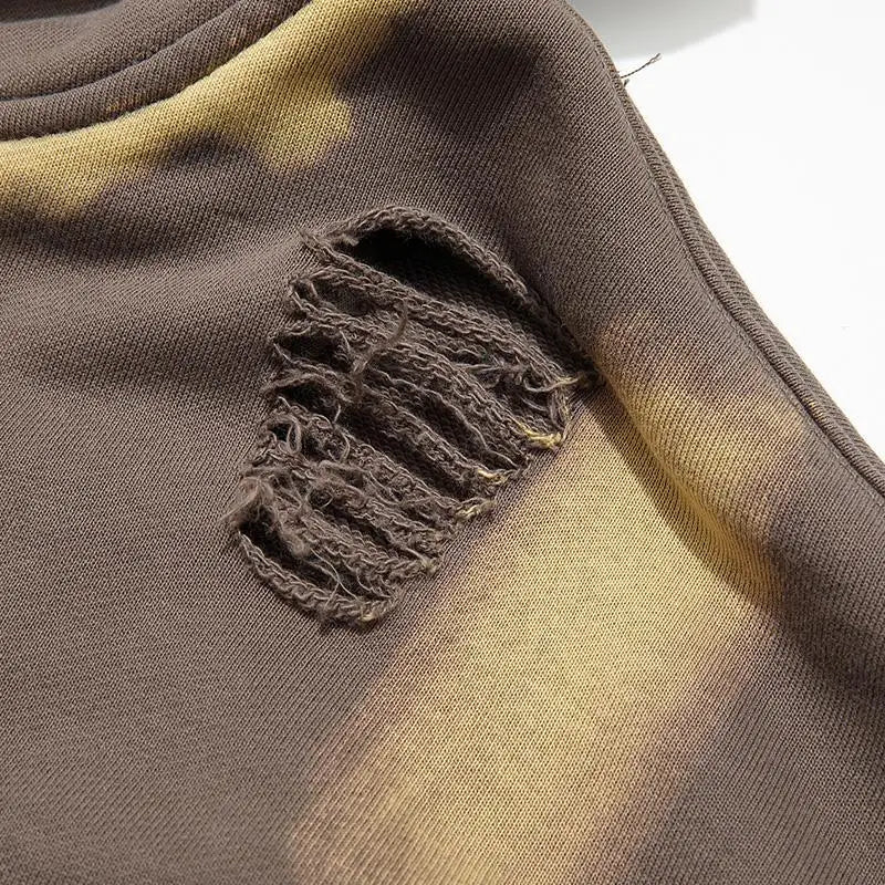 Vintage loose washed y2k hoodie from the streetwear collection - hoodies