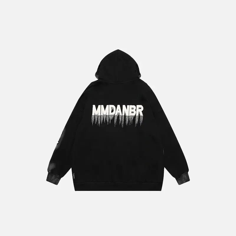 Vintage loose washed y2k hoodie from the streetwear collection - hoodies