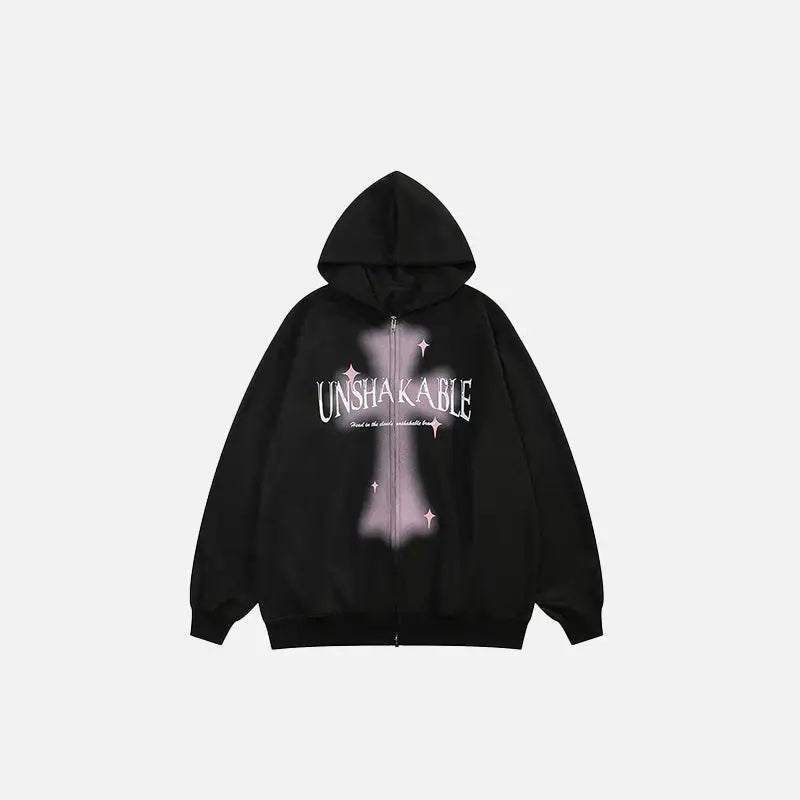 Y2k crossover hoodie for comfort and style - black / s - hoodies