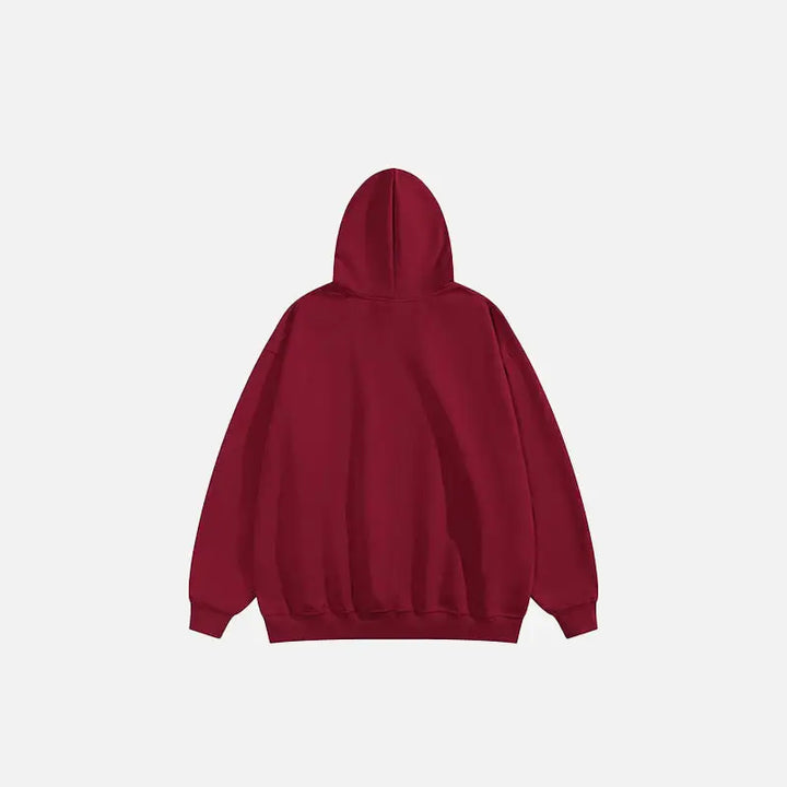 Lost star y2k graphic print hoodie for streetwear enthusiasts - hoodies