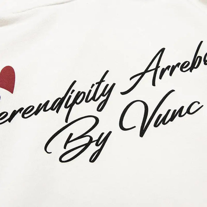 Y2k loved heart embroidered hoodie for comfortable streetwear style - hoodies