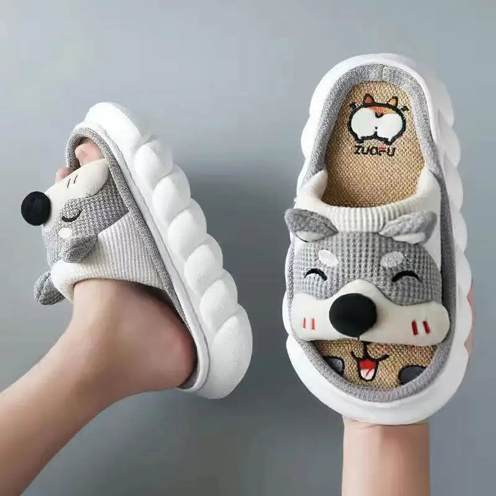 Beautiful y2k animal slippers for trendy streetwear styles - gray koki / 36/37 (insole 23cm)