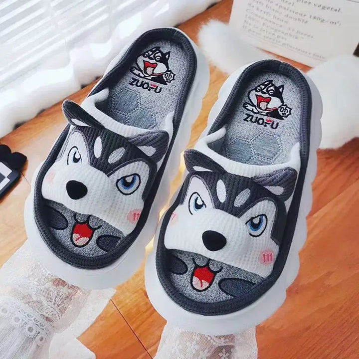 Beautiful y2k animal slippers for trendy streetwear styles - husky02 / 36/37 (insole 23cm)