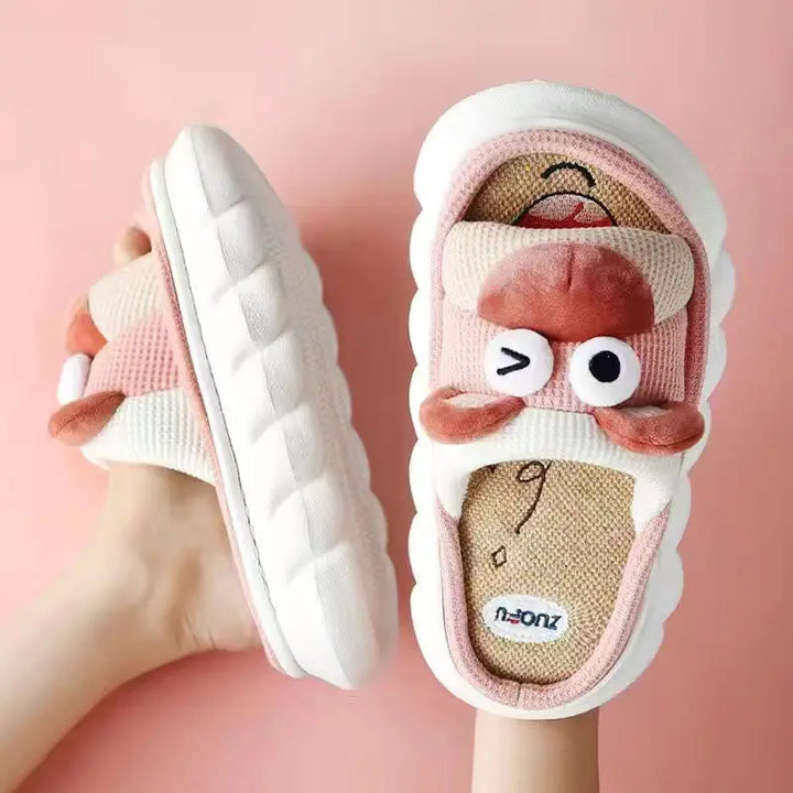 Beautiful y2k animal slippers for trendy streetwear styles - pink bear / 36/37 (insole 23cm)