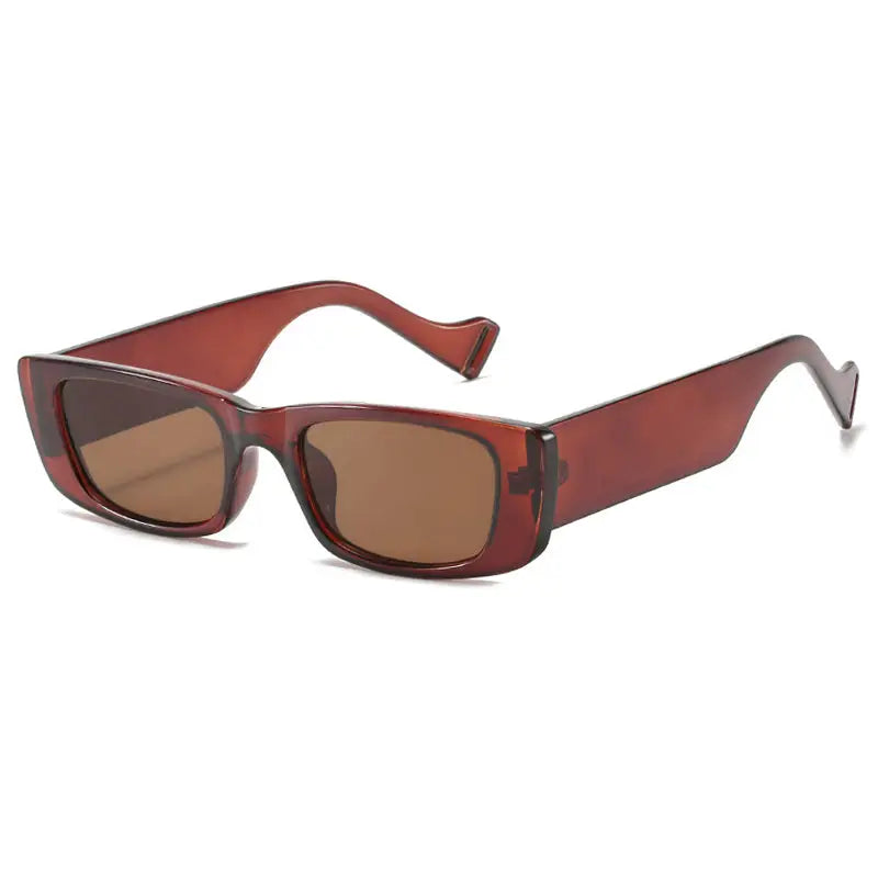 Hamza y2k glasses – belgian streetwear style - brown