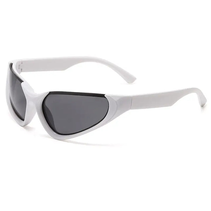 Mbappé y2k glasses: style and uv protection - white