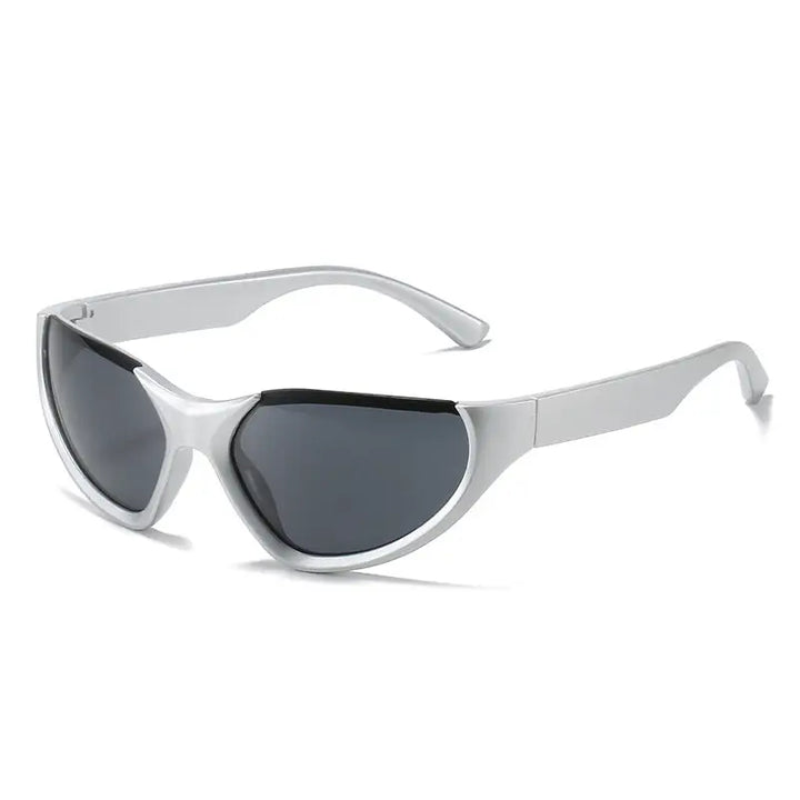 Mbappé y2k glasses: style and uv protection - blanc transparent