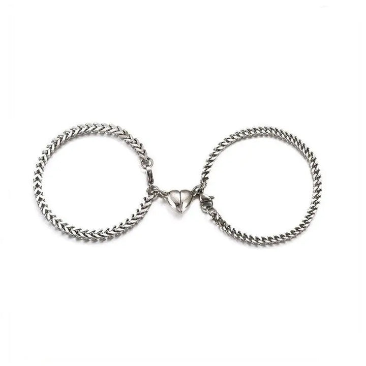 Y2k stainless steel magnetic couple necklace for stylish romance - style 12