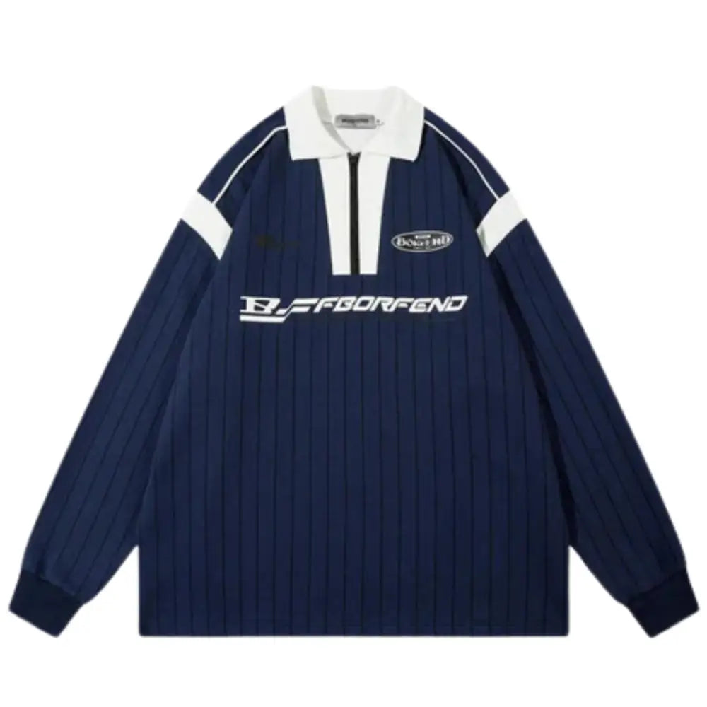 Manicae longsleeve y2k for trendy urban fashion lovers - s / navy blau