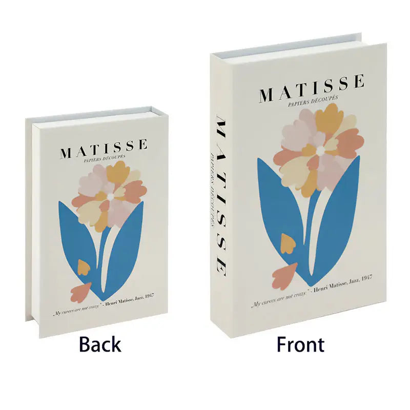 Matisse book box decor for stylish bedroom accents