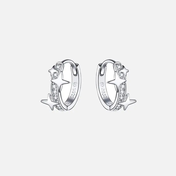 Sterling silver minimalist hoop earrings for y2k style - 10