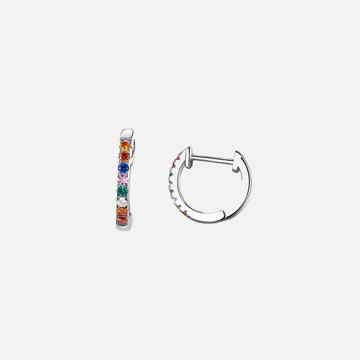 Sterling silver minimalist hoop earrings for y2k style - 22