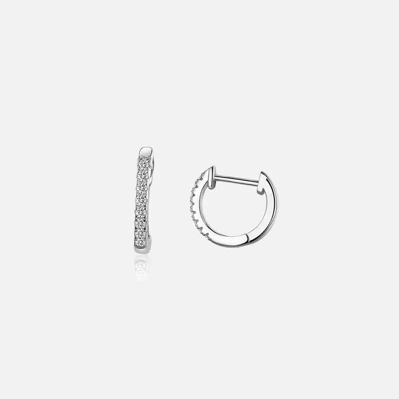 Sterling silver minimalist hoop earrings for y2k style - 23