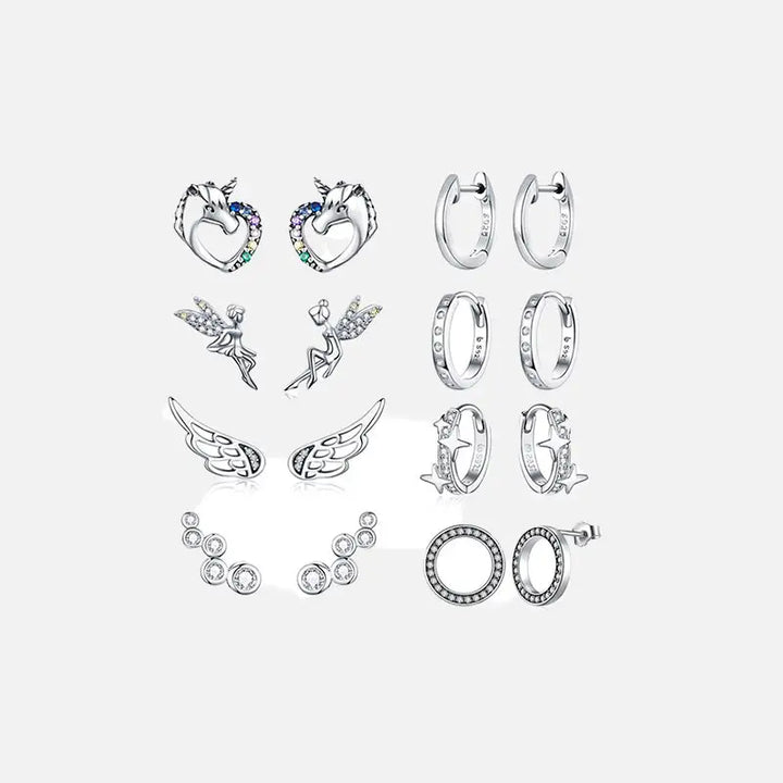 Sterling silver minimalist hoop earrings for y2k style