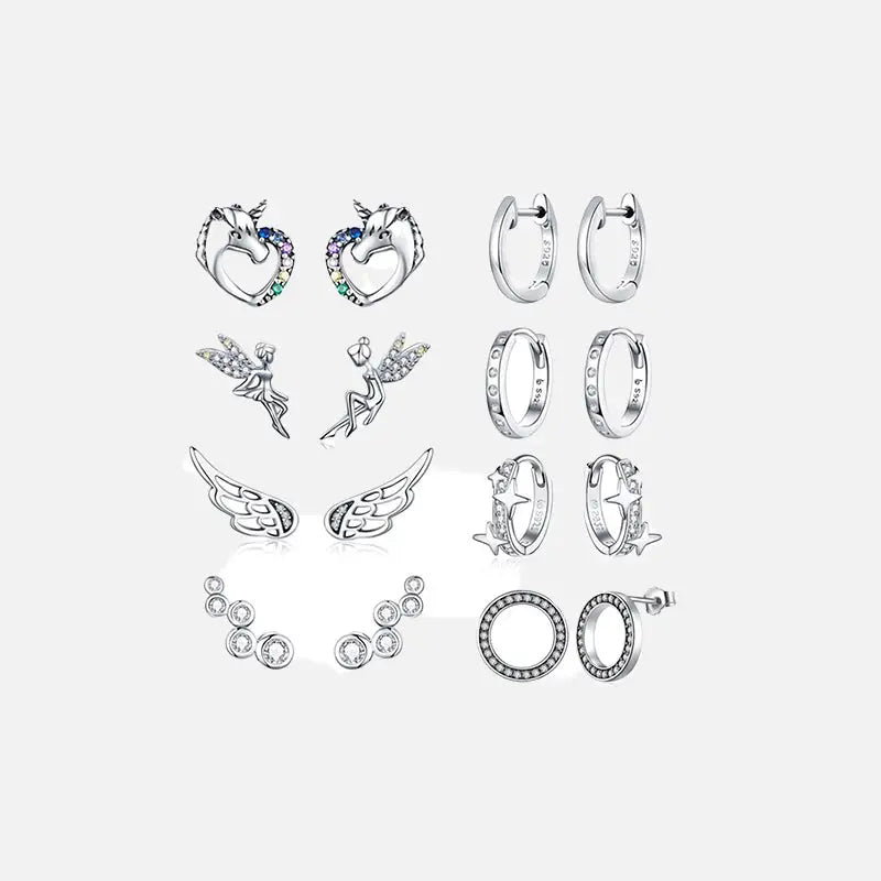 Sterling silver minimalist hoop earrings for y2k style