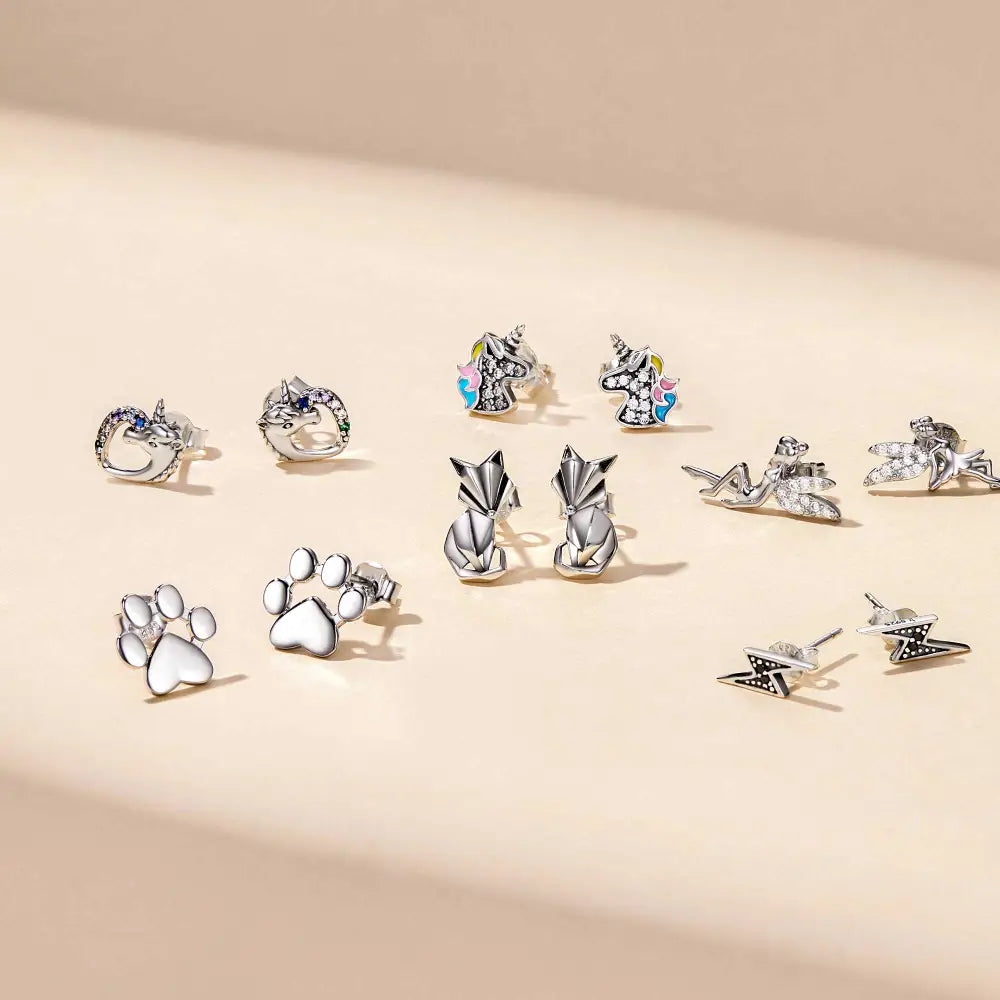 Sterling silver minimalist hoop earrings for y2k style